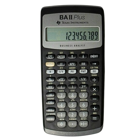 Texas Instruments BA II Plus Financial Calculator Business Analyst Cover Office - Picture 2 of 13
